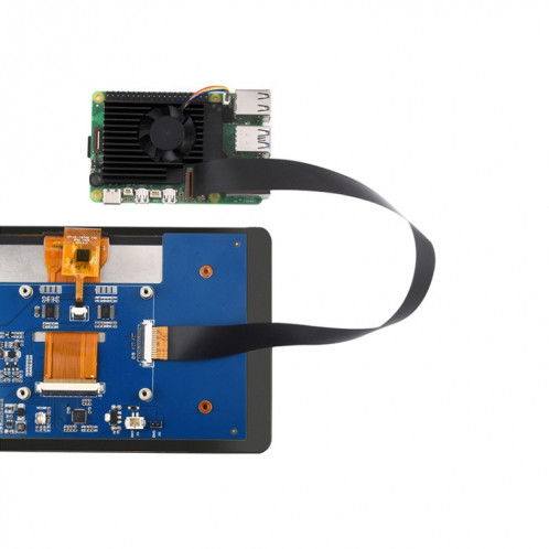 Câble flexible Waveshare pour Raspberry Pi 5 22 broches vers 15 broches DSI FPC, spécifications : 300 mm SW9702372-06